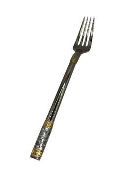 Wallace Golden Aegean Weave Stainless Dinneer Fork 18/8 NWOT 8"